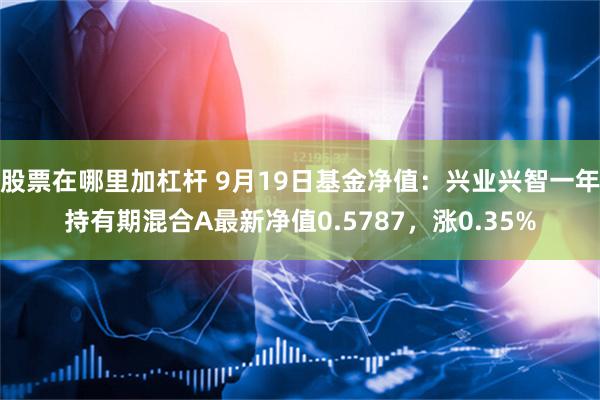 股票在哪里加杠杆 9月19日基金净值：兴业兴智一年持有期混合A最新净值0.5787，涨0.35%