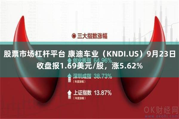 股票市场杠杆平台 康迪车业（KNDI.US）9月23日收盘报1.69美元/股，涨5.62%