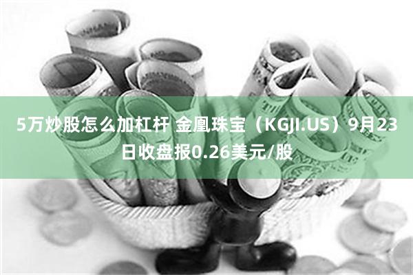 5万炒股怎么加杠杆 金凰珠宝（KGJI.US）9月23日收盘报0.26美元/股