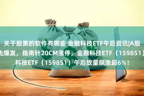 关于股票的软件有哪些 金融科技ETF午后资讯|A股彻底沸腾！大金融领先爆发，指南针20CM涨停，金融科技ETF（159851）午后放量飙涨超6%！