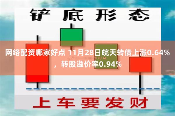 网络配资哪家好点 11月28日皖天转债上涨0.64%，转股溢价率0.94%