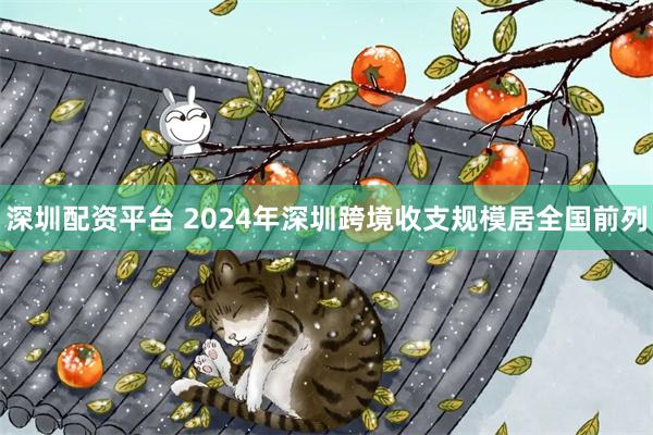 深圳配资平台 2024年深圳跨境收支规模居全国前列