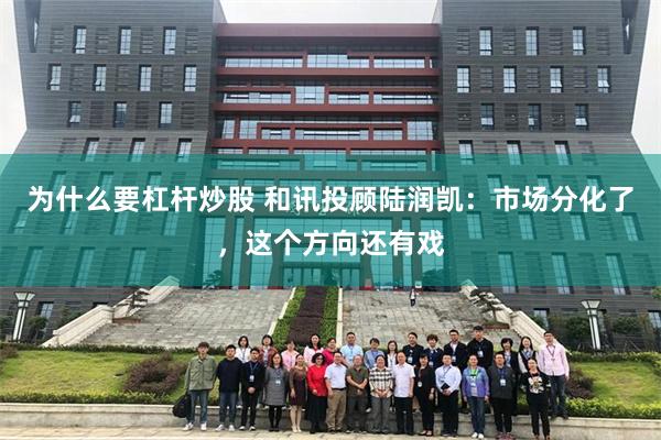 为什么要杠杆炒股 和讯投顾陆润凯：市场分化了，这个方向还有戏